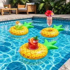 Pineapple-Drink-Coaster-Holder-Floaty-Set-of-3-We-Float-Bali